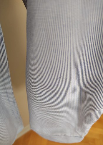 Düğmeli Mavi Pamuklu Erkek Çocuk Gömleği - Görsel 7