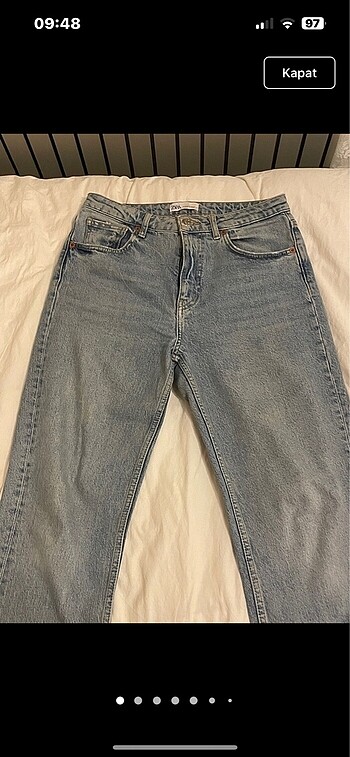m Beden mavi Renk zara straight fit jean