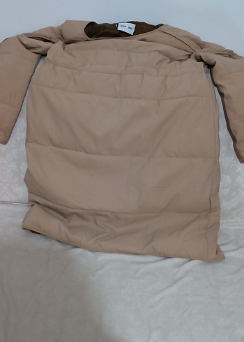 Düğmeli Bej Midi Kadın Ceket - Görsel 2