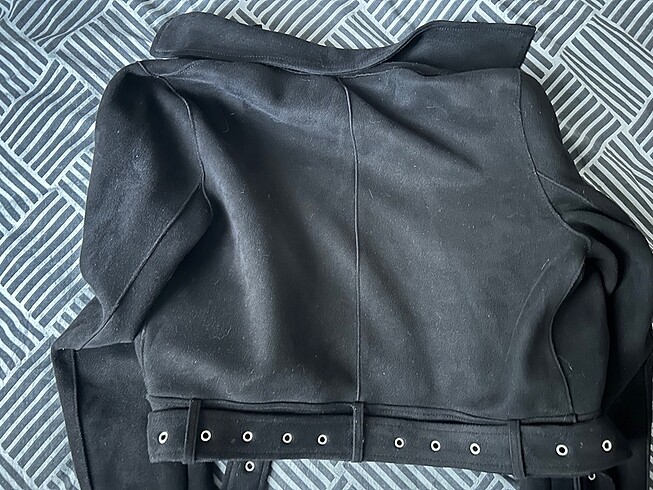 m Beden siyah Renk Zara crop süet ceket