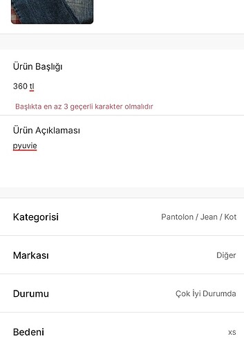Diğer pantolon