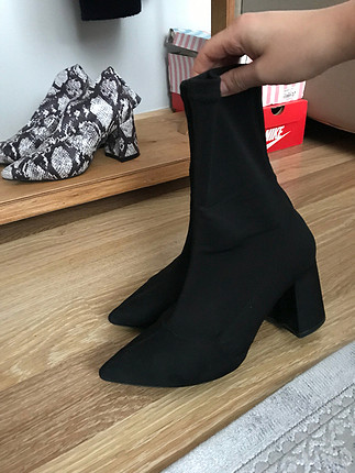 Pelinin Ayakkabıları Siyah çorap bot 