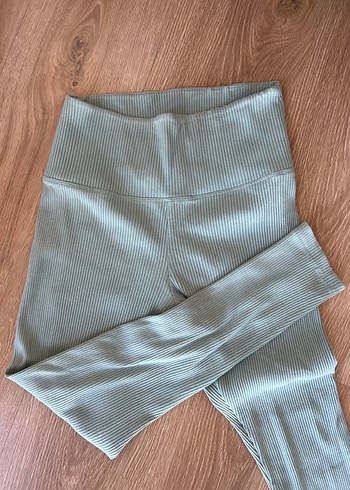 Mint yeşil Renkli Kadın yoga tayt - Görsel 2