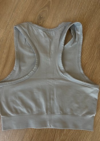 Gri Spor Yüksek Yakalı Kadın Atlet - Görsel 3