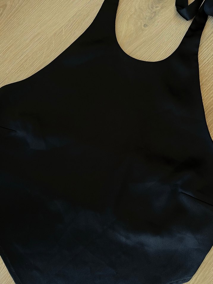 Siyah Halter Yaka bluz - Görsel 2