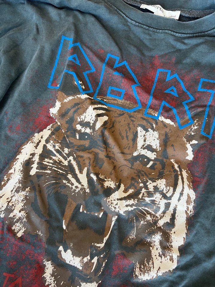 Baskılı Gri Sweatshirt - Görsel 2