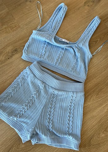 Mavi Örgü Mini Takım - Görsel 5