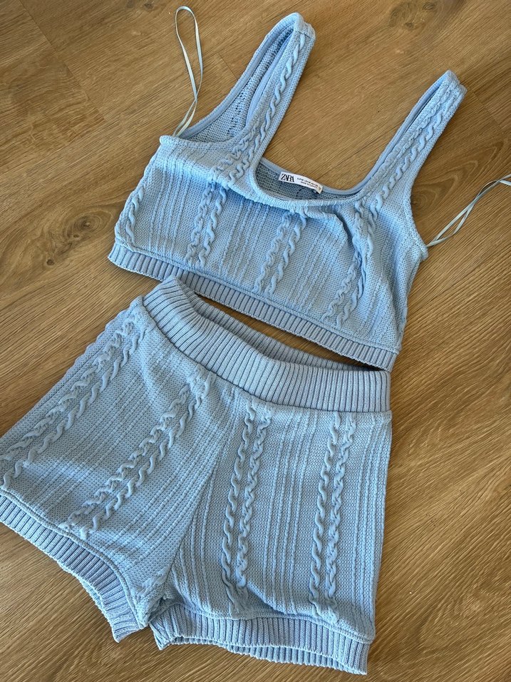 Mavi Örgü Mini Takım - Görsel 5