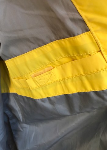 Sarı Fermuarlı Kadın erkek Kışlık Mont - Görsel 5