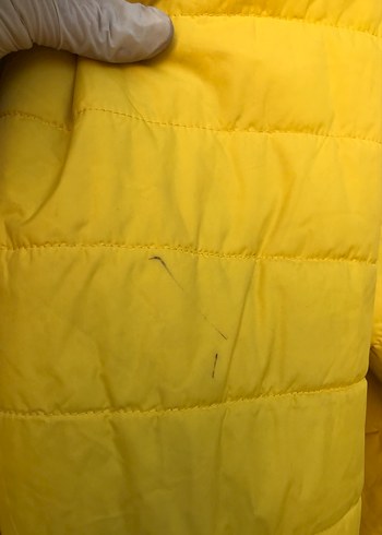 Sarı Fermuarlı Kadın erkek Kışlık Mont - Görsel 11