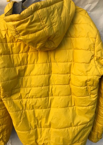 Sarı Fermuarlı Kadın erkek Kışlık Mont - Görsel 9