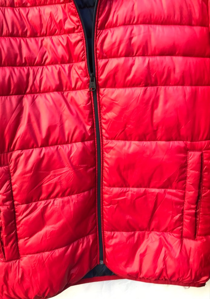 Kadın Kırmızı Fermuarlı Kış Montu - Görsel 4