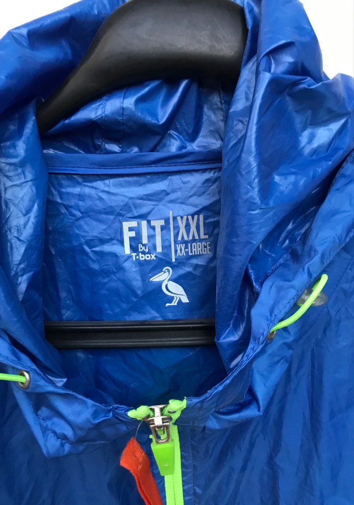 Erkek Mavi Kapüşonlu Rüzgarlık Mont - Görsel 2