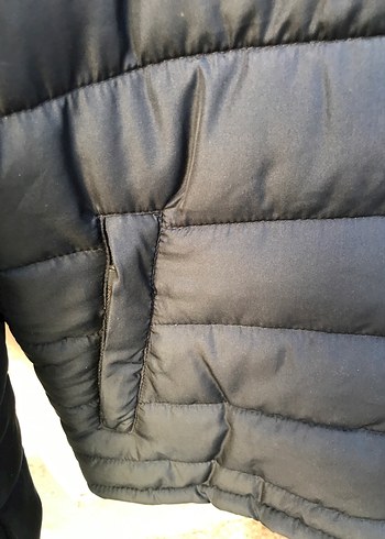 Lacivert Kapüşonlu Erkek Mont - Görsel 5