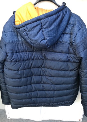 Lacivert Kapüşonlu Erkek Mont - Görsel 8