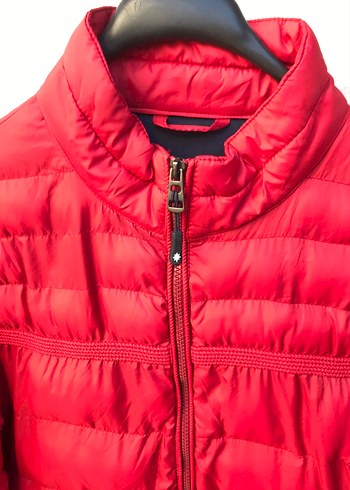 Kırmızı Kadın Kışlık Fermuarlı Mont - Görsel 2