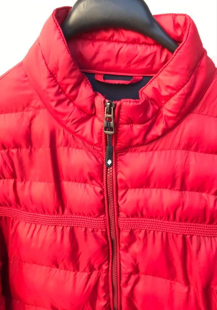 Kırmızı Kadın Kışlık Fermuarlı Mont - Görsel 2