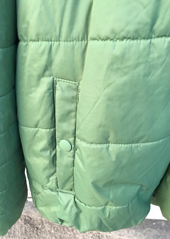 Kadın erkek Yeşil Şişme Kışlık Mont - Görsel 5