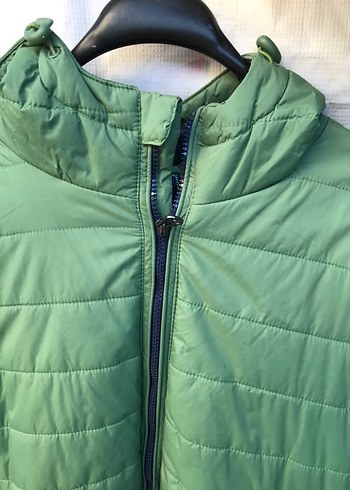 Kadın erkek Yeşil Şişme Kışlık Mont - Görsel 2