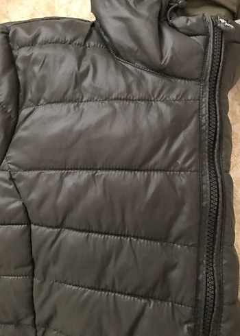 Haki Kadın Kapüşonlu Kışlık Mont - Görsel 8