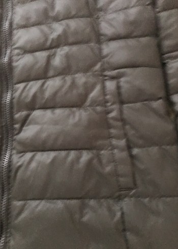 Haki Kadın Kapüşonlu Kışlık Mont - Görsel 3