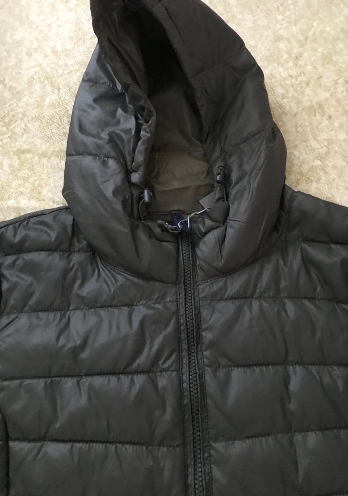 Haki Kadın Kapüşonlu Kışlık Mont - Görsel 2