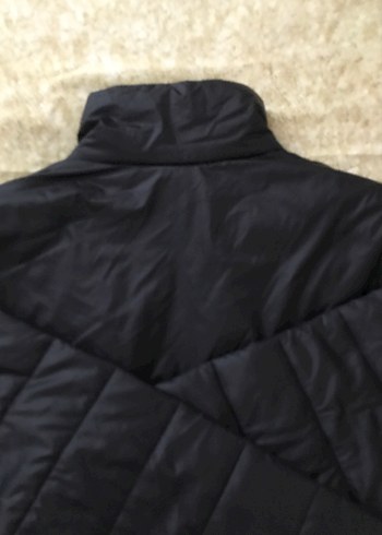 Erkek kadın Siyah Fermuarlı Kısa İnce Montu - Görsel 8