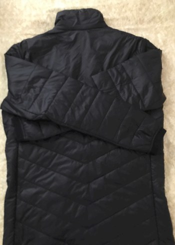 Erkek kadın Siyah Fermuarlı Kısa İnce Montu - Görsel 7