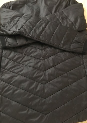 Erkek kadın Siyah Fermuarlı Kısa İnce Montu - Görsel 9