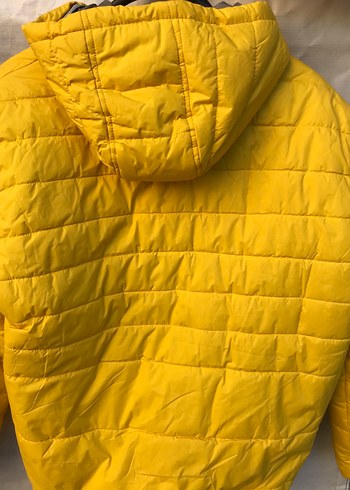 Sarı Fermuarlı Kadın Kışlık Mont - Görsel 7