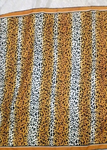 leopar desenli eşarp bonjela - Görsel 2