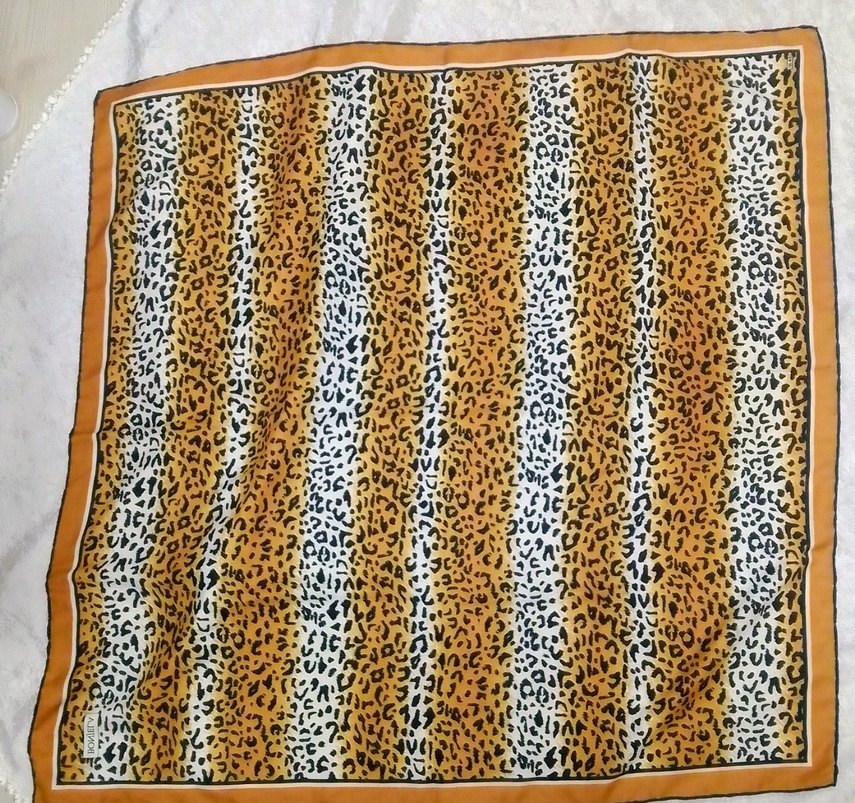 leopar desenli eşarp bonjela - Görsel 2