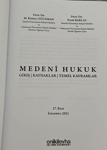 Beden Renk Medenî Hukuk - Giriş, Kaynaklar, Temel Kavramlar