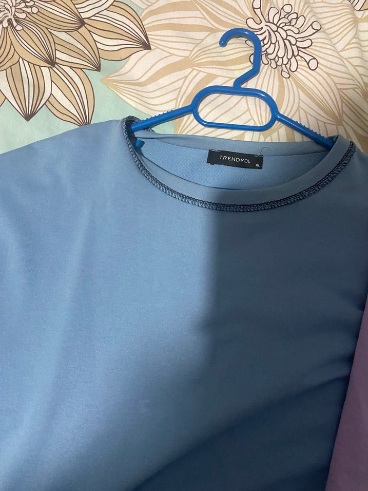 Mor uzun kollu crop xl 2 adet - Görsel 4