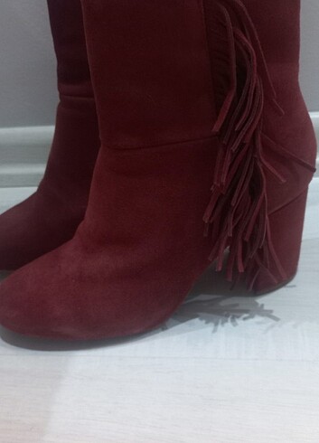 39 Beden Bordo topuklu bot
