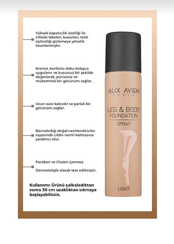 Alix Avien Alix Avien Bacak & Vücut Fondöteni