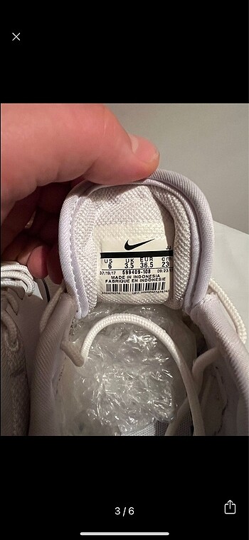 36,5 Beden Nike Airmax Thea Kadın