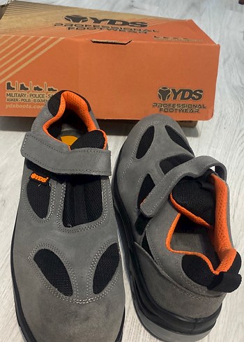 Gri Erkek Outdoor Ayakkabı Velcro Kayışlı(kışlık)