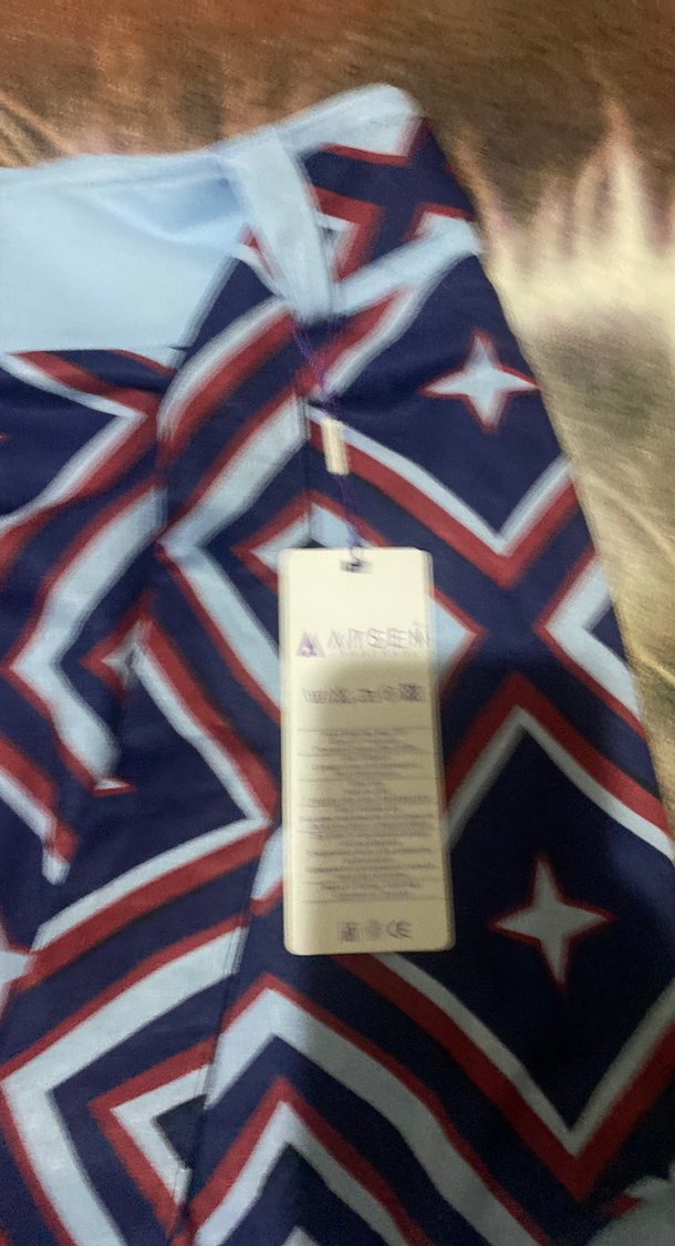 Mavi Desenli Midi Drapeli Hamile Eteği - Görsel 2