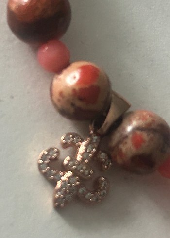 Kırmızı Jasper Taşlı Kolye - Görsel 4