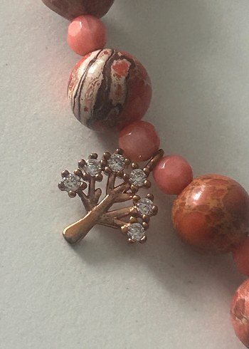 Kırmızı Jasper Taşlı Kolye - Görsel 6