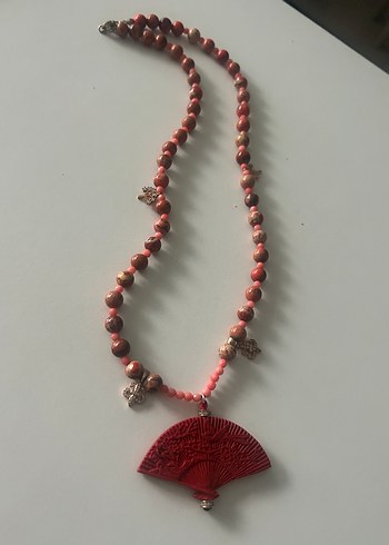 Kırmızı Jasper Taşlı Kolye - Görsel 8