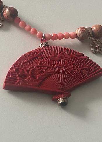 Kırmızı Jasper Taşlı Kolye - Görsel 10