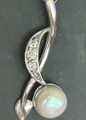 Gerçek incili 925 ayar kolye - Görsel 6