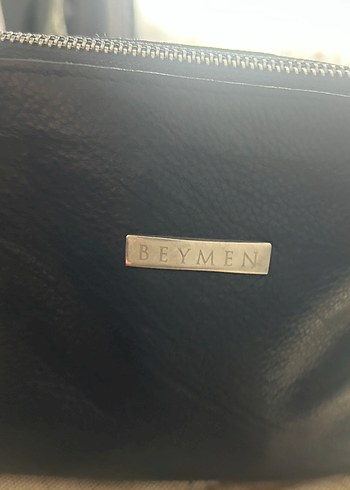 Siyah Deri Kadın Portföy Çanta Fermuarlı - Görsel 6