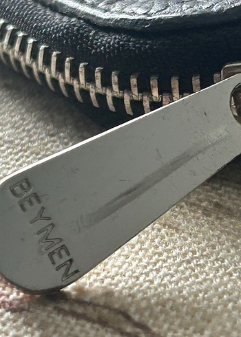 Siyah Deri Kadın Portföy Çanta Fermuarlı - Görsel 2