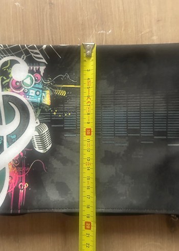 Renkli Baskılı Siyah Kadın El Çantası - Görsel 2