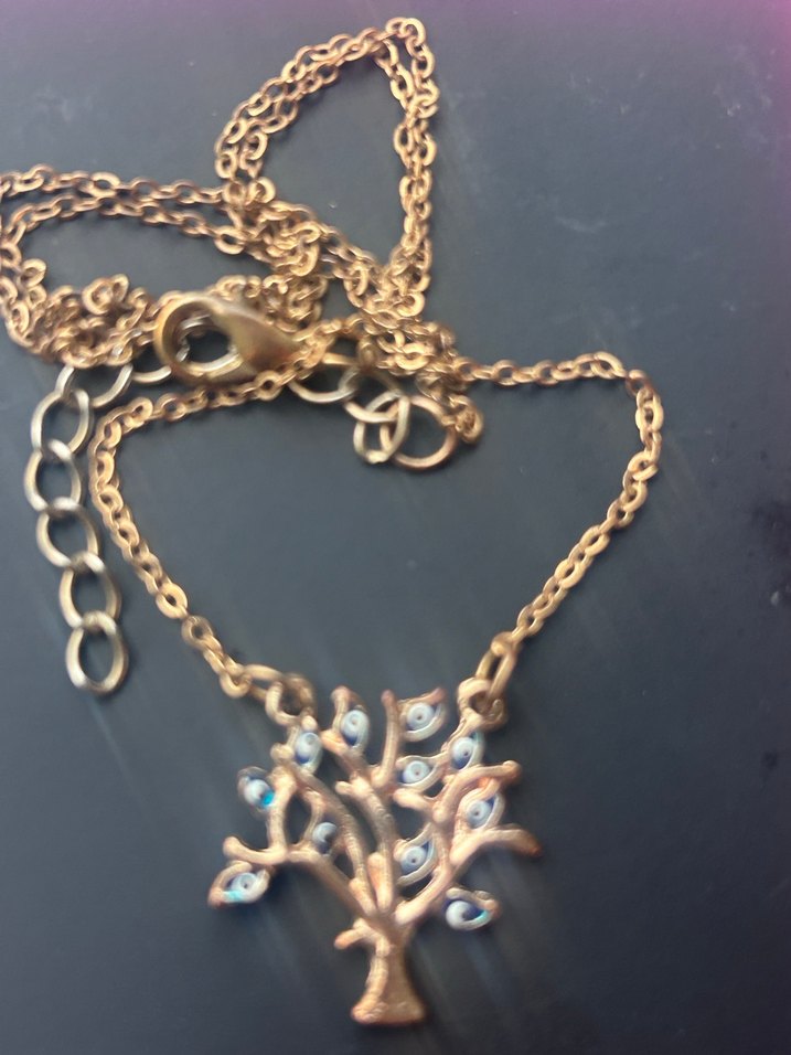 Hayat Ağacı nazarlıklı kolye - Görsel 3