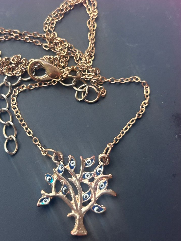 Hayat Ağacı nazarlıklı kolye - Görsel 5