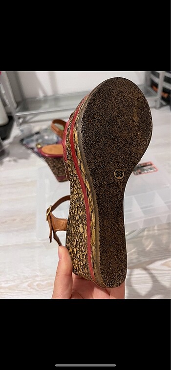 Hakiki deri Bodrum sandaleti - Görsel 3